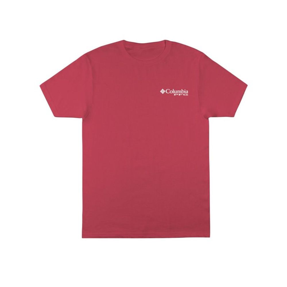 COLUMBIA SPORTSWEAR CO. Mens Luther Coral Logo Graphic Short Sleeve T-Shirt M